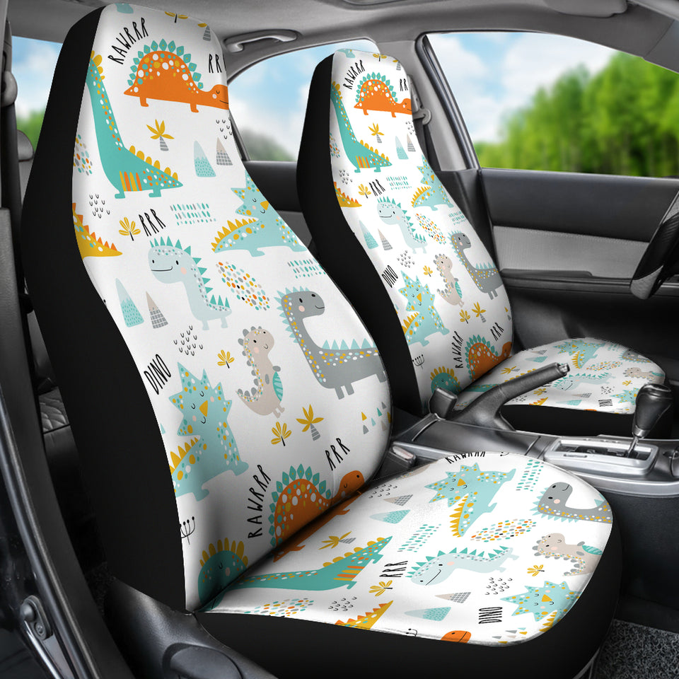 Cute Funny Kids Dinosaurs Pattern Universal Fit Car Seat Covers