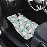 Cute Penguin Pattern Front And Back Car Mats