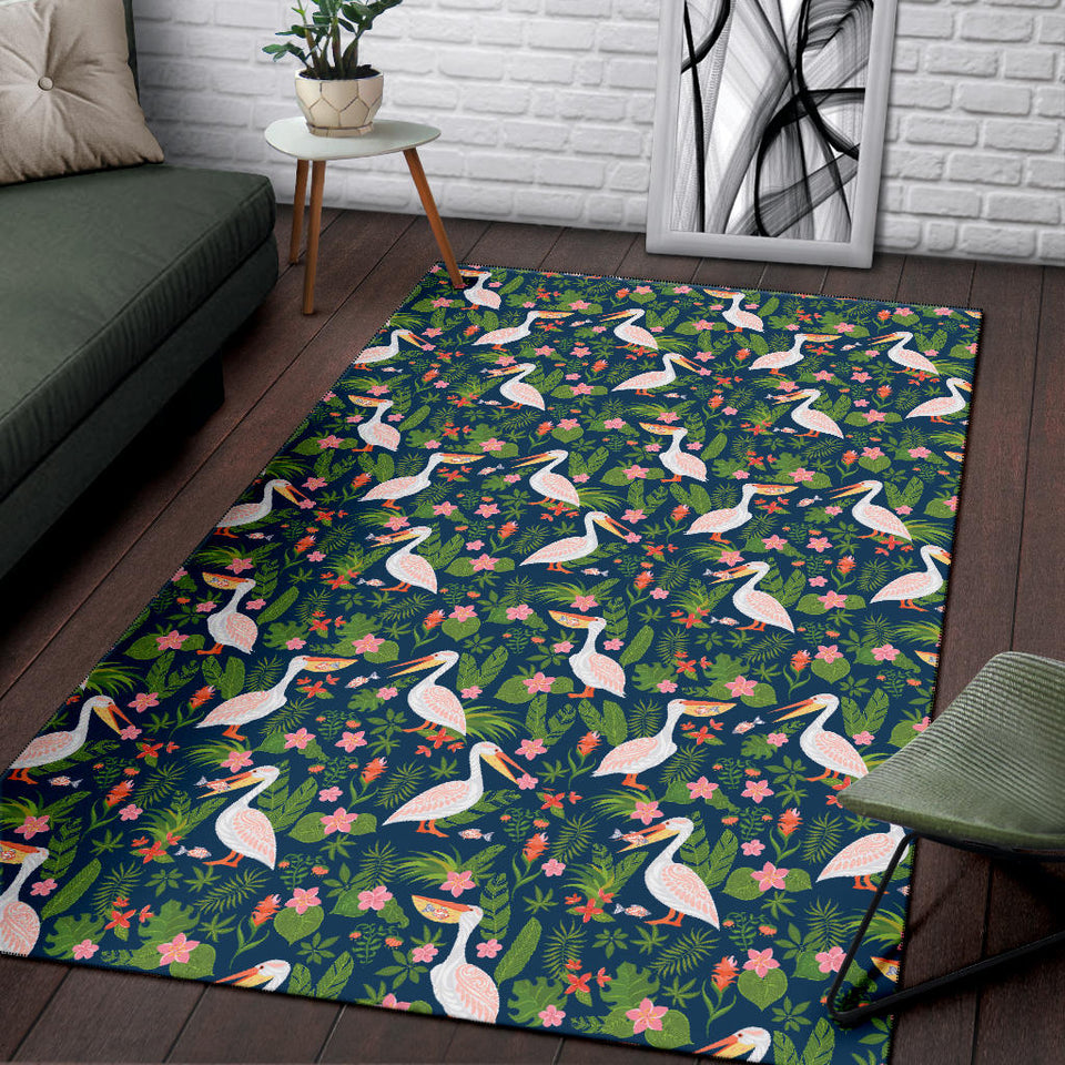 Pelican Pattern Print Design 05 Area Rug