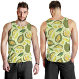Durian leaves pattern background Men Tank Top