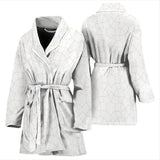 Arabic White Pattern Women'S Bathrobe