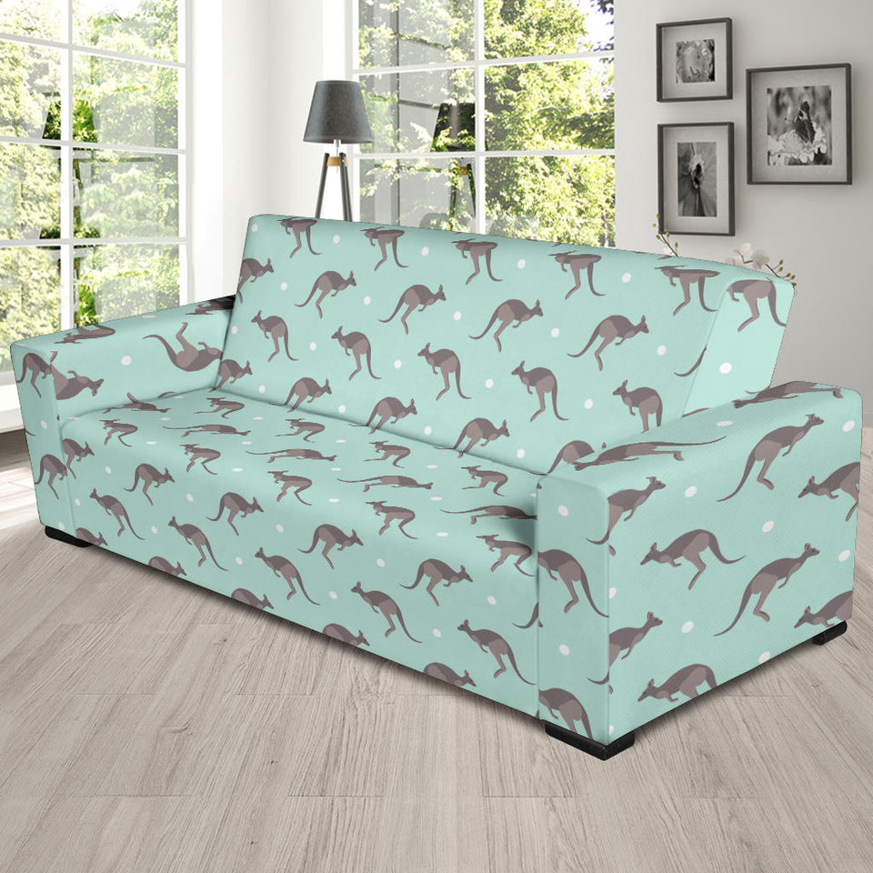 Kangaroo Pattern Background Sofa Slipcover