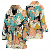 Eagle Pattern Print Design 02 Women's Bathrobe