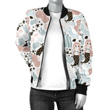 Cute Mermaid Pattern Women'S Bomber Jacket