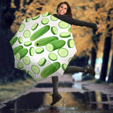 Cucumber Whole Slices Pattern Umbrella