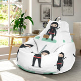 Cute Ninja Katana Sword Pattern Bean Bag Cover