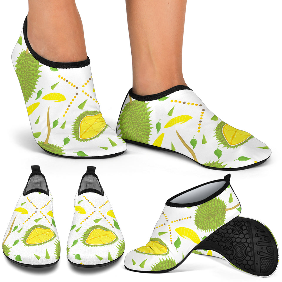 Durian Pattern Background Aqua Shoes