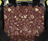 Coffee Bean Flower Pattern Dog Car Seat Covers