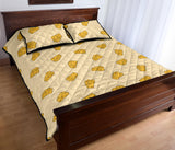 Cheese pattern Quilt Bed Set
