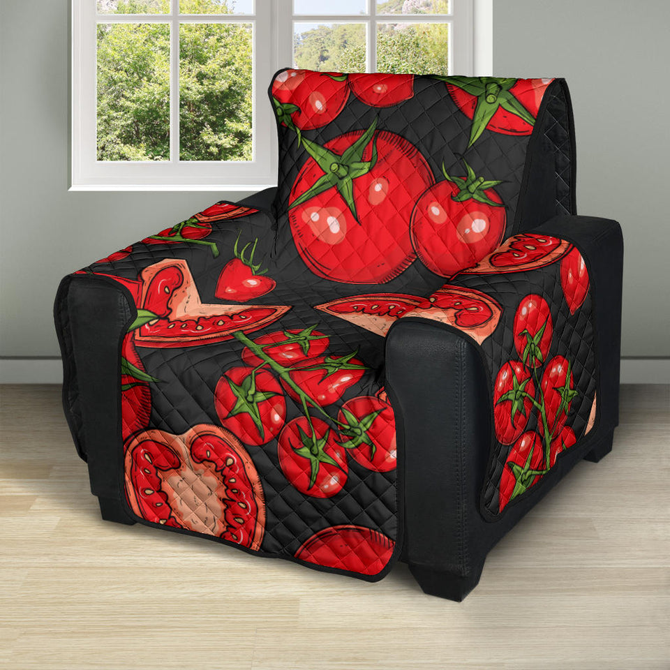 Tomato black background Recliner Cover Protector