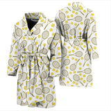 Tennis Pattern Print Design 02 Men's Bathrobe