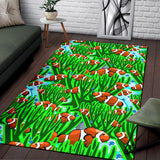 Clown Fish Pattern Print Design 01 Area Rug