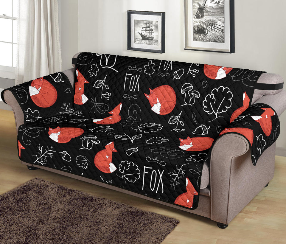 fox sleeping fox pattern Sofa Cover Protector