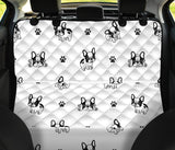Cute French Bulldog Paw Pattern Dog Car Seat Covers