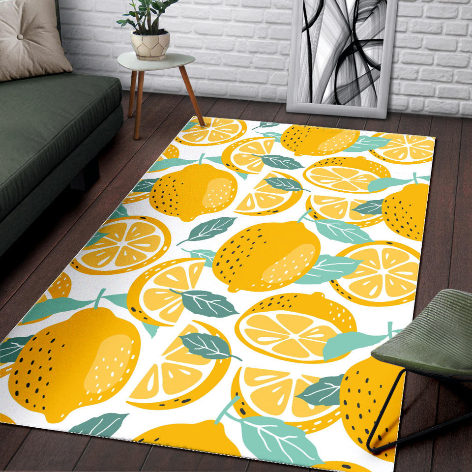 Lemon Design Pattern Area Rug