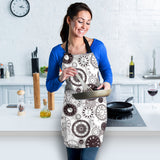 Classic Vintage Clock Pattern Adjustable Apron