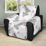 Watercolor cute rabbit pattern Recliner Cover Protector