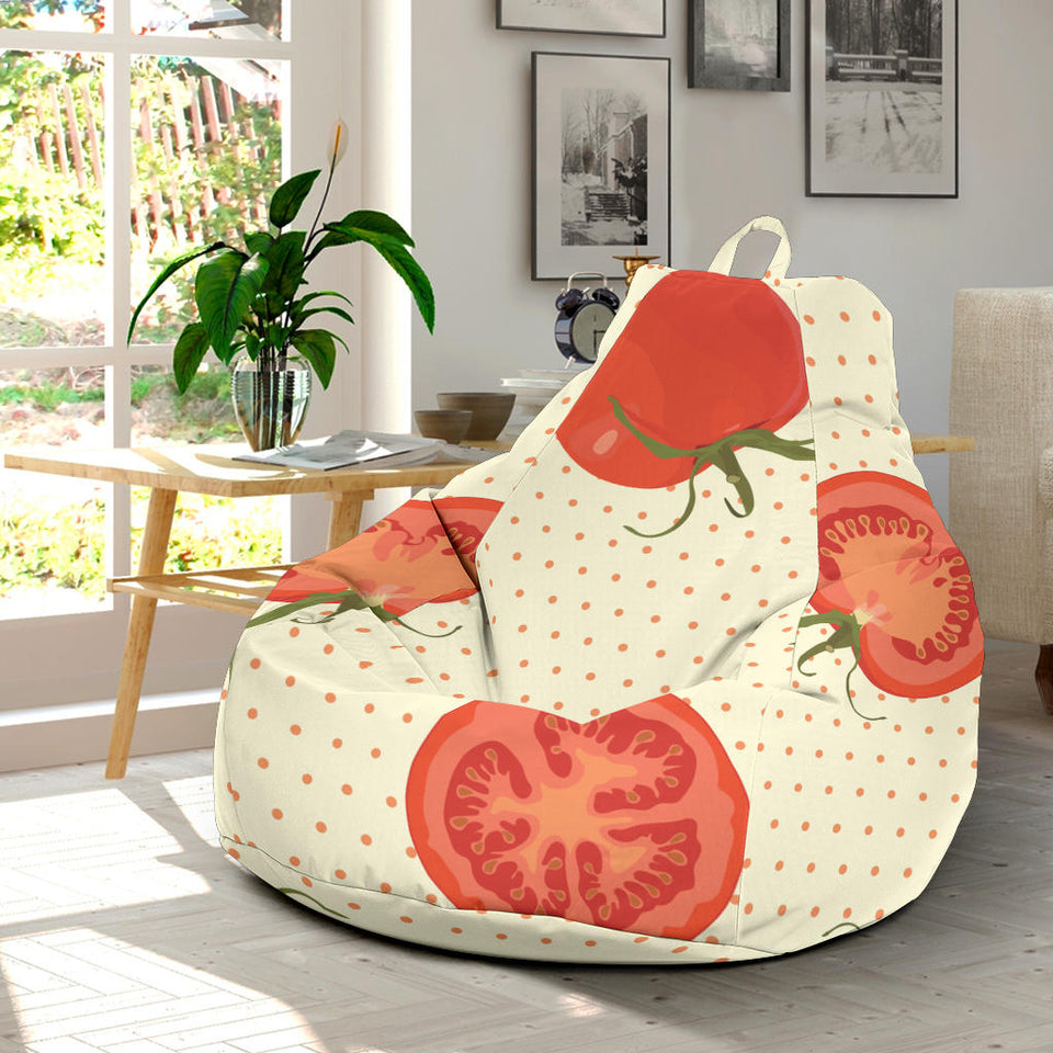 Tomato Dot Background Bean Bag Cover