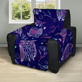 Cute owls pattern boho style ornament Recliner Cover Protector