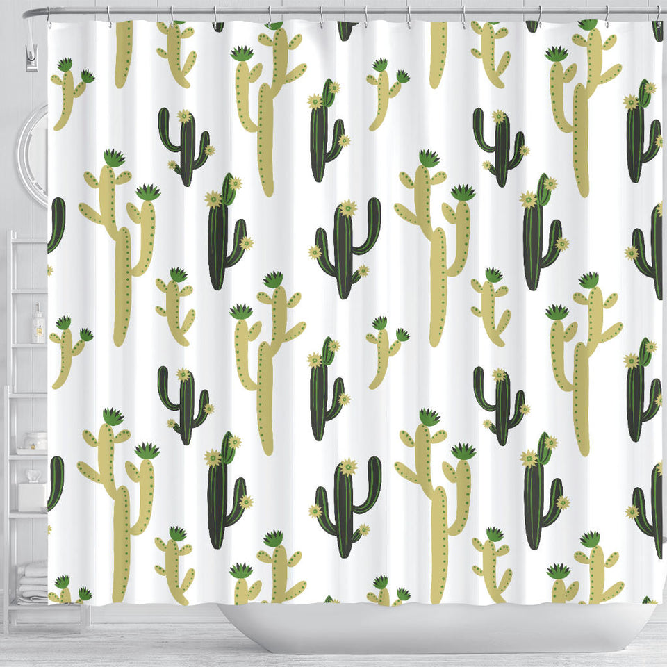 Cute Cactus Pattern Shower Curtain Fulfilled In US