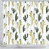 Cute Cactus Pattern Shower Curtain Fulfilled In US