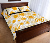 Sun design pattern Quilt Bed Set