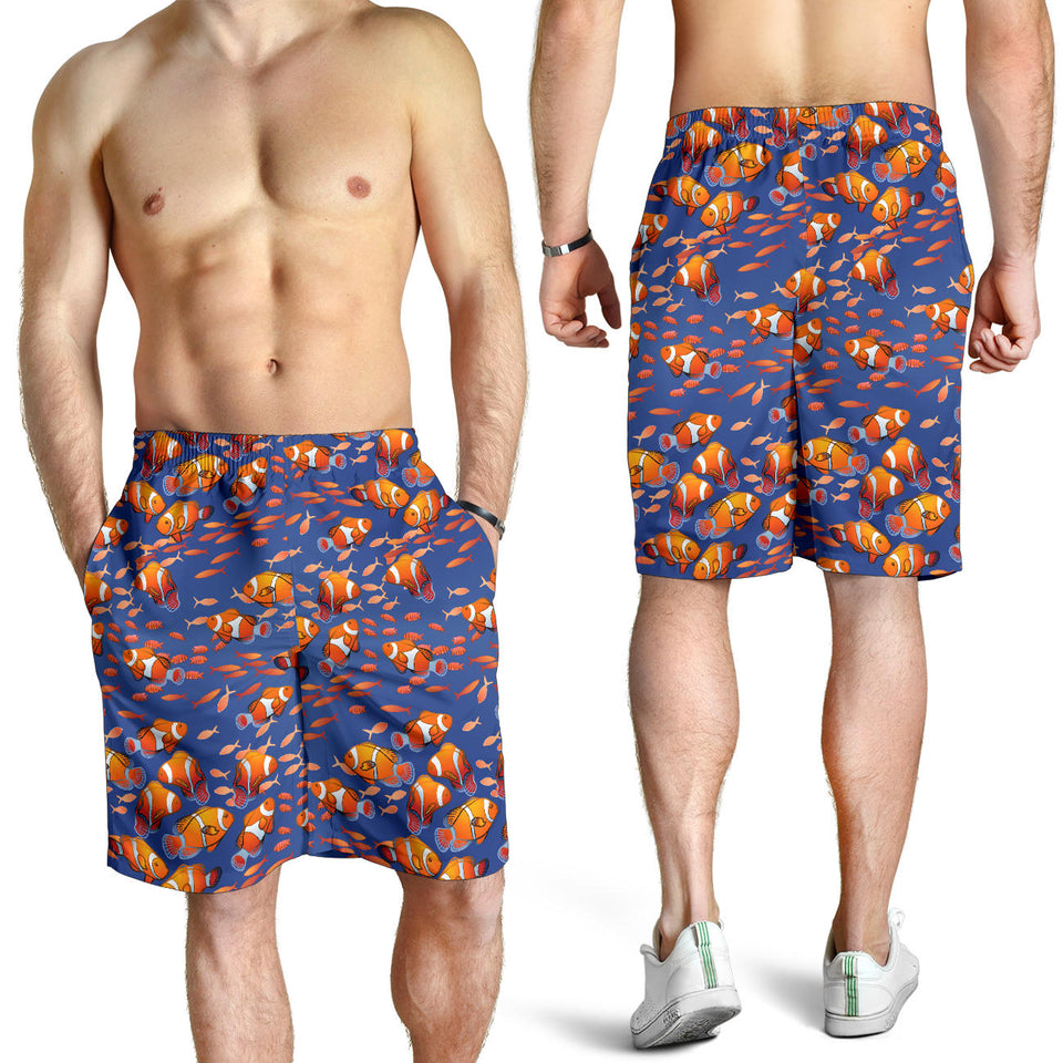 Clown Fish Pattern Print Design 04 Men Shorts