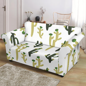 Cute Cactus Pattern Loveseat Couch Slipcover