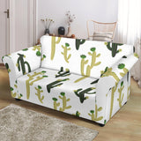 Cute Cactus Pattern Loveseat Couch Slipcover