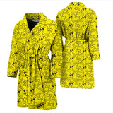 Duck Toy Pattern Print Design 02 Men's Bathrobe