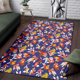 Goldfish Pattern Print Design 04 Area Rug