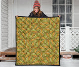 Corn Pattern Print Design 01 Premium Quilt