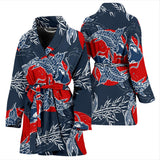 Koi Fish Carp Fishs Hand Drawn Japanese Art Women'S Bathrobe