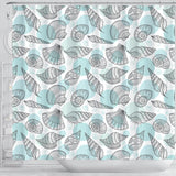 Shell Polynesian Tribal  Shower Curtain Fulfilled In US
