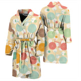 Bicycle Pattern Print Design 01 Men's Bathrobe