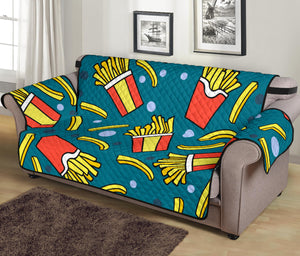 French fries red paper box pattern Sofa Cover Protector