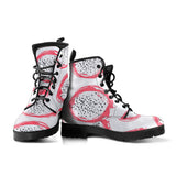 Hand Drawn Dragon Fruit Leather Boots