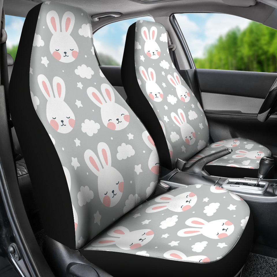 Rabbit Cloud Pattern  Universal Fit Car Seat Covers