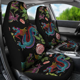Dragons Flower Pattern Universal Fit Car Seat Covers