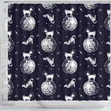 Chihuahua Space Helmet Astronaut Pattern Shower Curtain Fulfilled In US