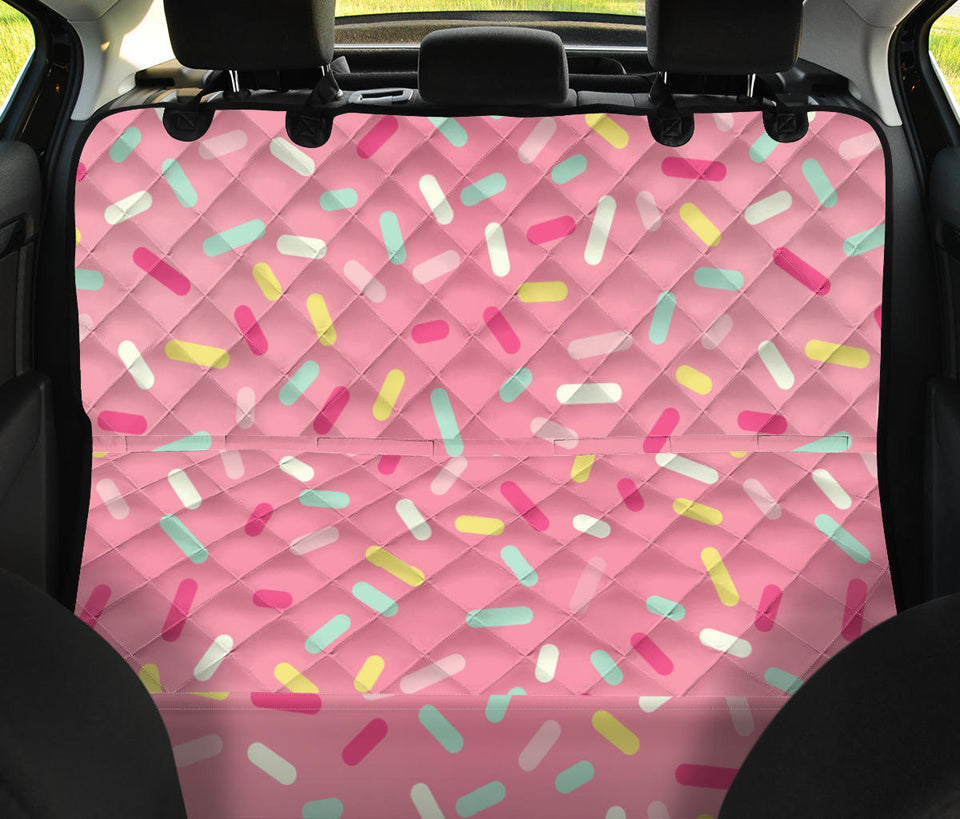Pink Donut Glaze Candy Pattern Dog Car Seat Covers
