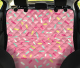 Pink Donut Glaze Candy Pattern Dog Car Seat Covers