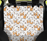 Cute Corgi Heart Star Bone Pattern Dog Car Seat Covers