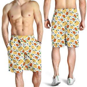 Pancake Pattern Print Design 02 Men Shorts