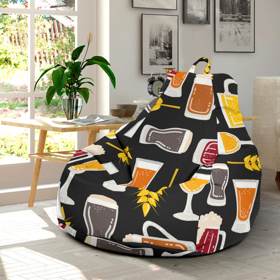 Beer Type Pattern Bean Bag Cover