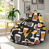 Beer Type Pattern Bean Bag Cover