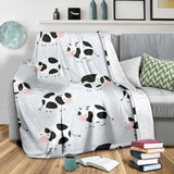 Cute Cows Pattern Premium Blanket