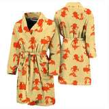 Goldfish Pattern Print Design 02 Men's Bathrobe