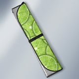 Slices Of Lime Pattern Car Sun Shade
