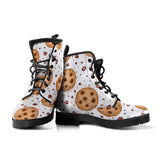 Chocolate Chip Cookie Pattern Leather Boots